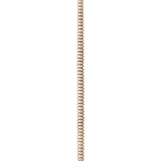 Silver Smooth Rondel Metal Beads, 4mm by Bead Landing™